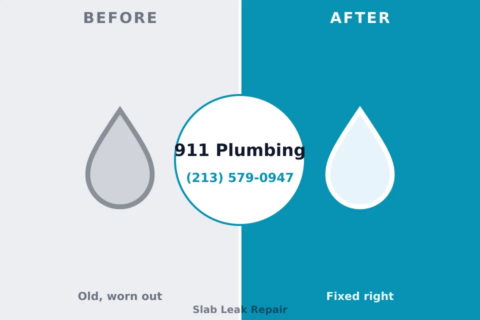 Before and after: plumbing repair Stafford Springs, CT